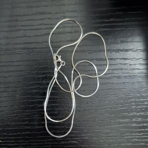 Elegant Faux Silver Necklace